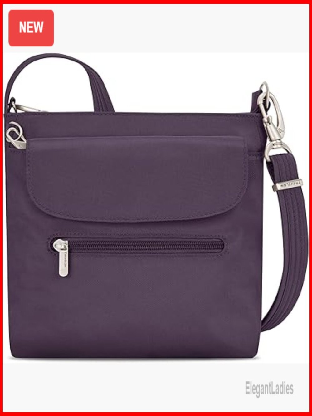 Anti-Theft Mini Shoulder Bag With Rfid Blocking And Slash-Resistant Features